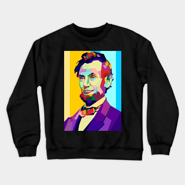 Abraham Lincoln Crewneck Sweatshirt by BarnawiMT